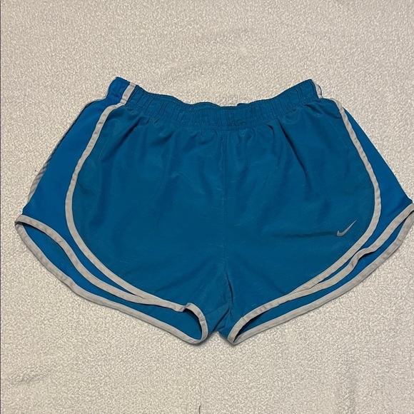 Dri-fit Nike Women's Athletic Shorts in Blue and Gray - Picture 1 of 5